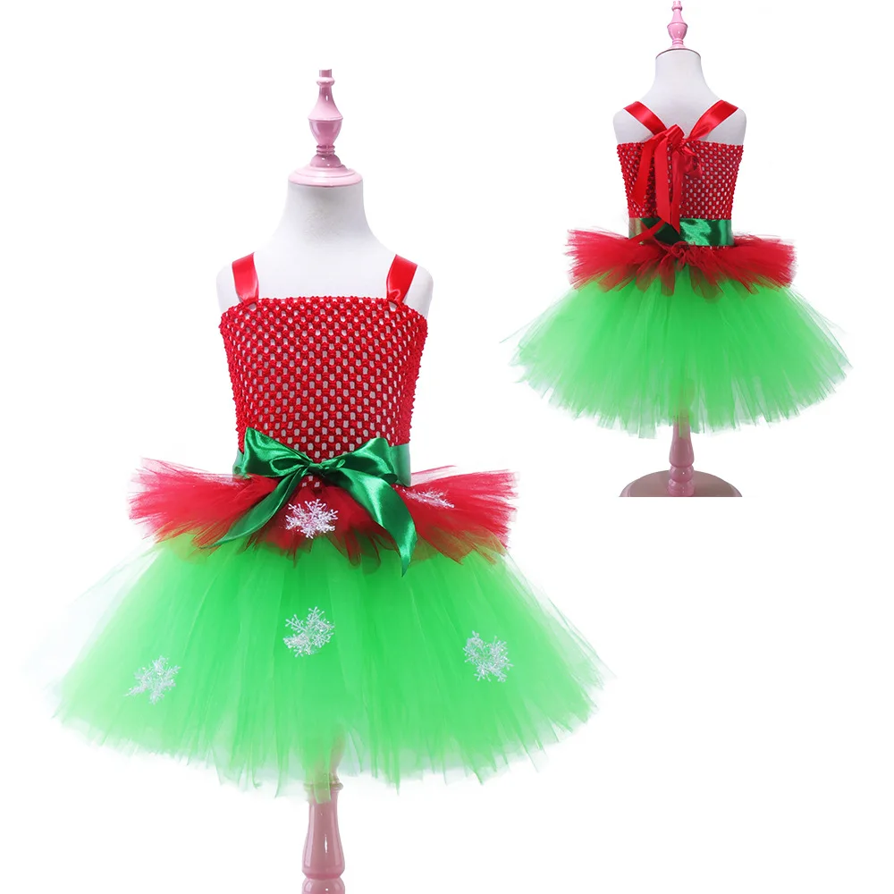 Children Christmas Clothing Girl Cosplay Dress Princess Festival Dress Set Children Holiday Party Cute Stage Costume