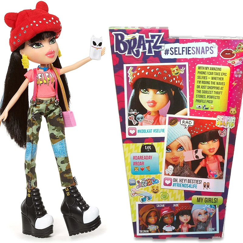 Original Bratz Doll 20 Cameron Selfie Snaps Jade Collector братц Doll Play Sets Rock Angelz Children's Toys Girl Birthday Gifts