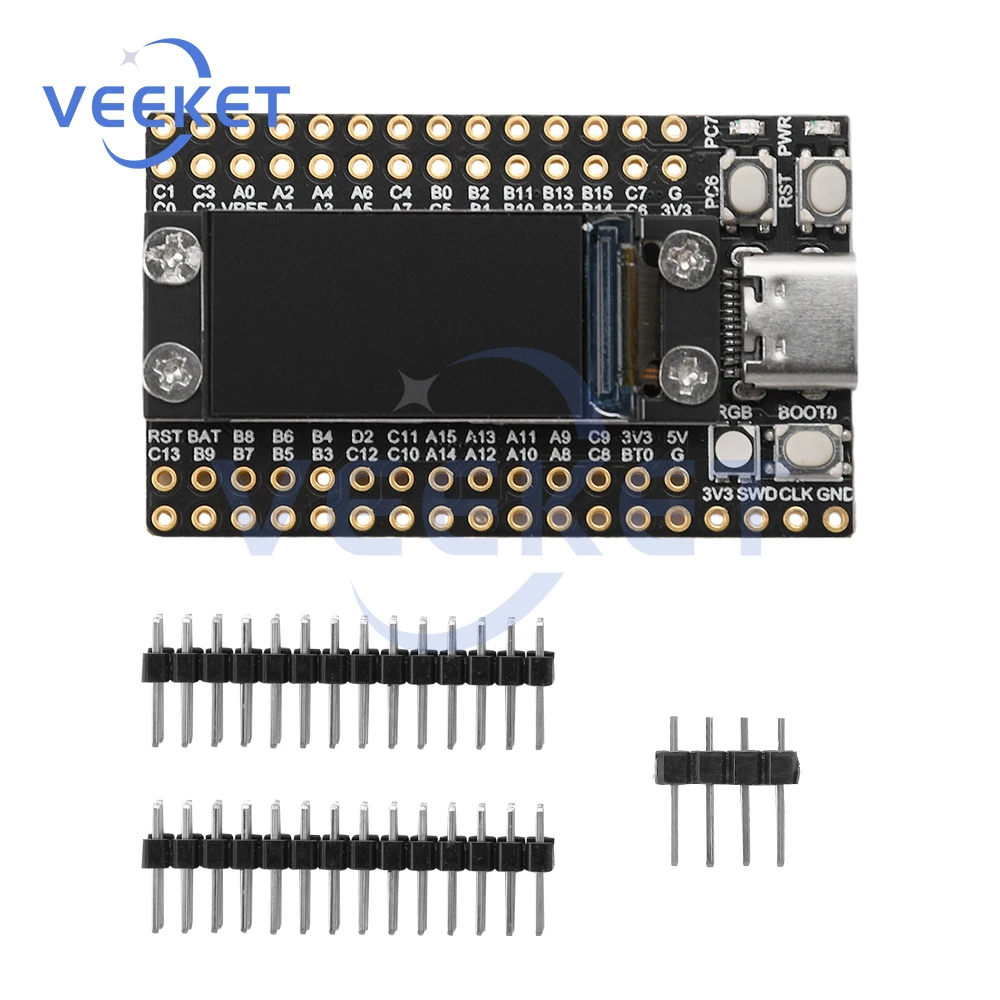 STM32F103RCT6 Mini Microcontroller Development Board With 0.96-Inch Lcd Screen And Flash Minimum System Board