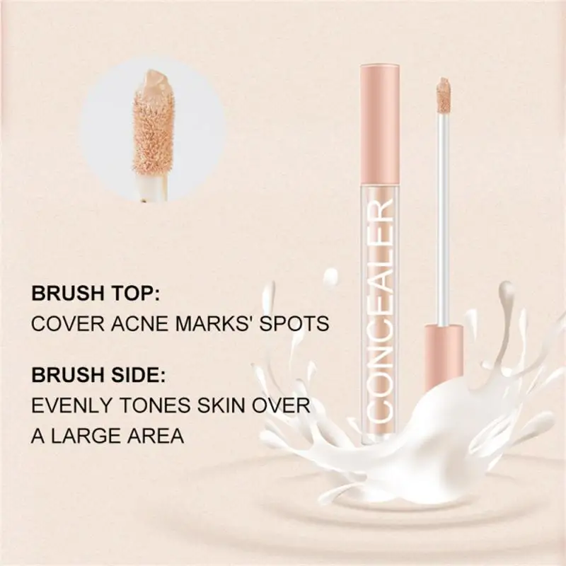 Eye Liquid Concealer Base 2 Colors Full Coverage Suit For All Skin Face Makeup Lip/Dark Eye Circle Cover Concealer Long Lasting