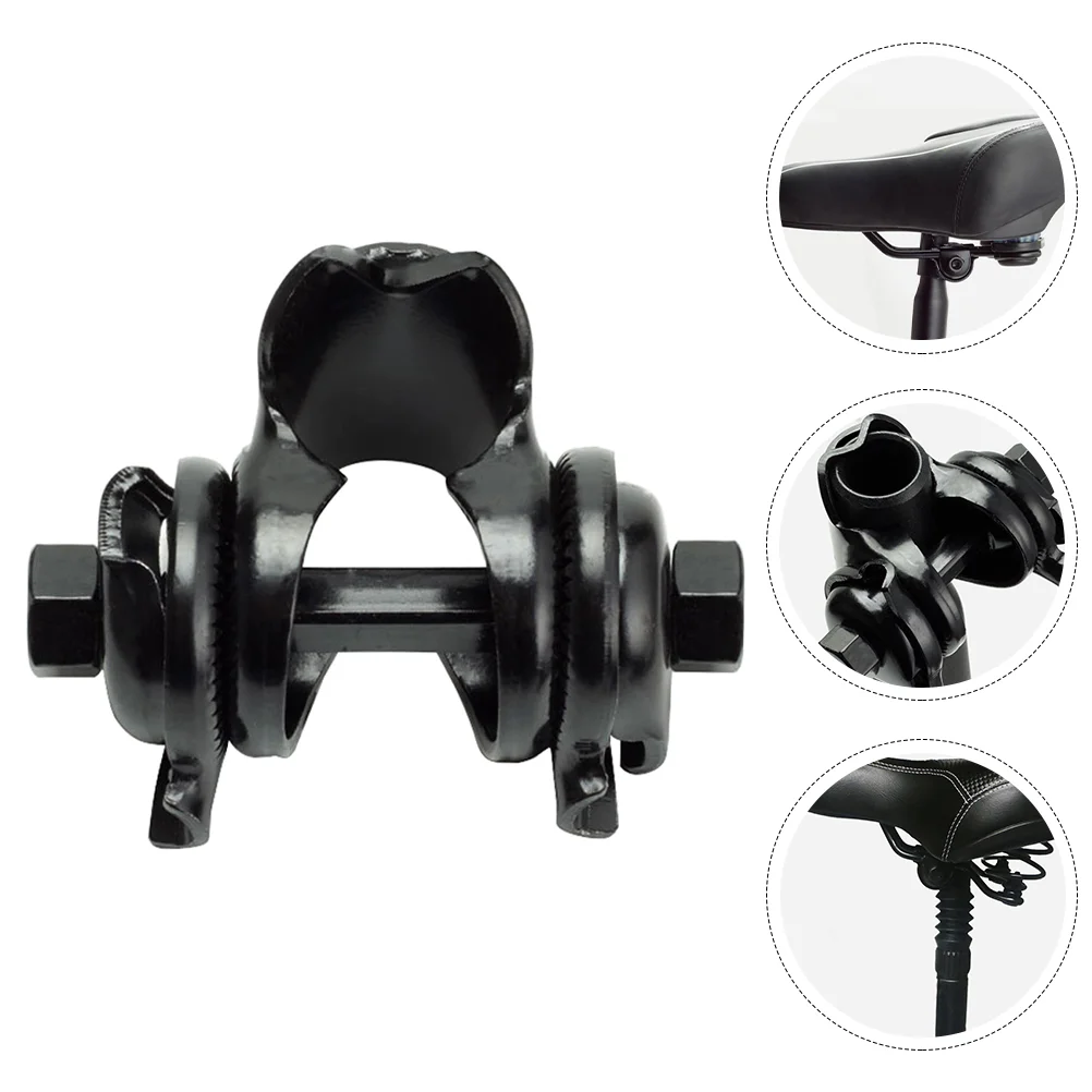 

Bike Cushion Connector Accessory Seat 72x4cm Mountain Saddle Clip Black Aluminum Alloy Clips Clamp Fixing Fitness