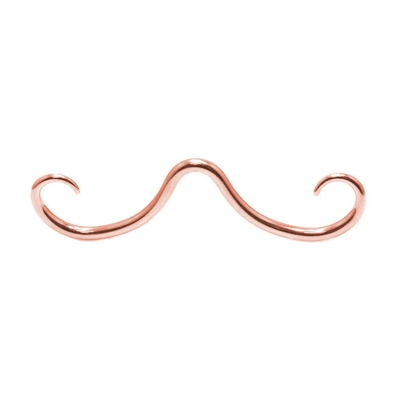 Stainless Steel Septum Mustache Nose Rings Hoop Septum Piercing Hanger Fashion Nose Body Piercing Jewelry Durable
