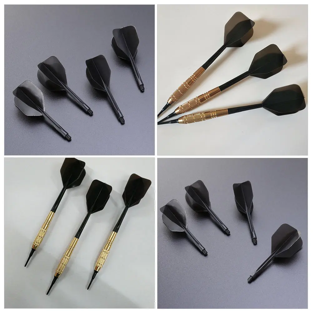 

10 pcs Dart Tail Shafts Flights Slim Shape Plastic Reinforced Cone Durable Locking Hole Integrated Anti Fall Outdoor Toys
