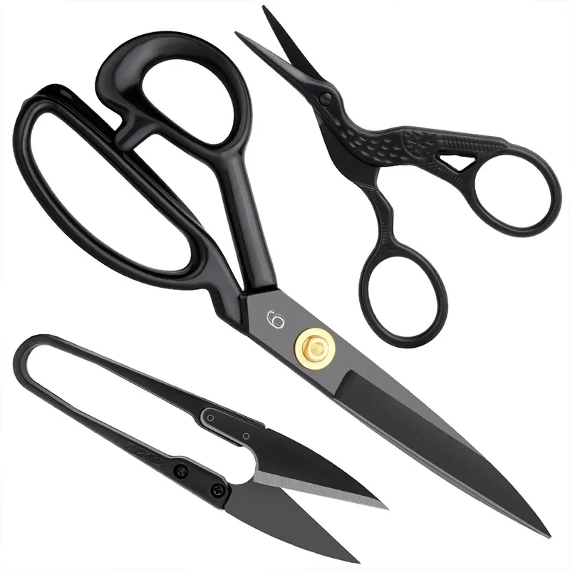 Professional Tailor Scissors Cutting Scissors Vintage Stainless Steel Fabric Leather Cutter Craft Scissors For Sewing