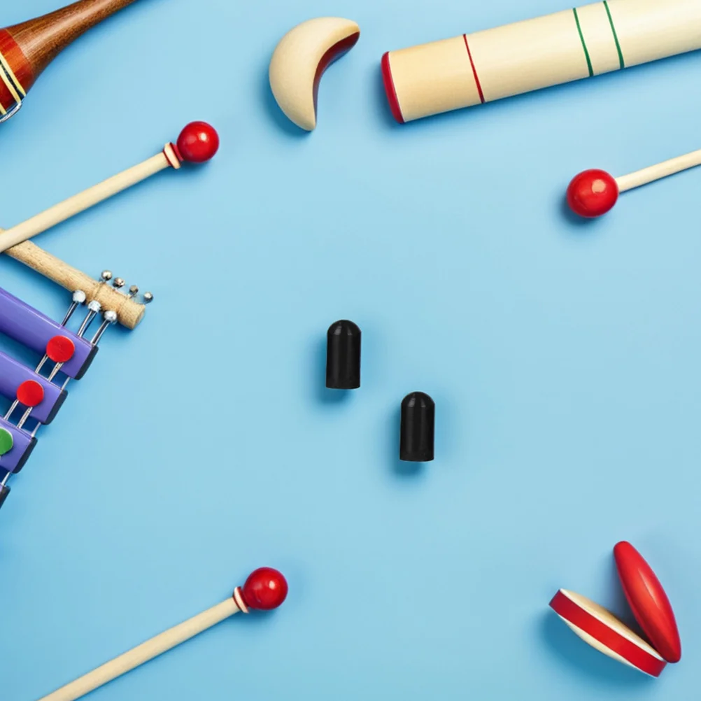 

30Pcs Silicone Drumstick Dampeners Silent Practice Tips Noise Reduction Drumstick Protectors Mute Replacement Accessories