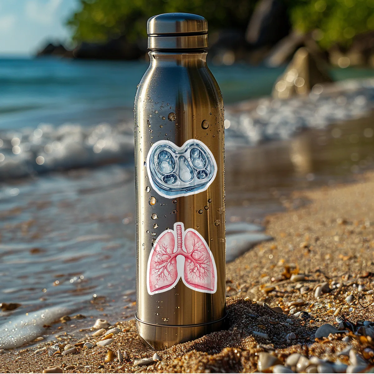 50 pezzi adesivi per dispositivi medici cartoni animati per notebook laptop valigia cancelleria telefono PVC decalcomania impermeabile adesivi regalo giocattoli fai da te