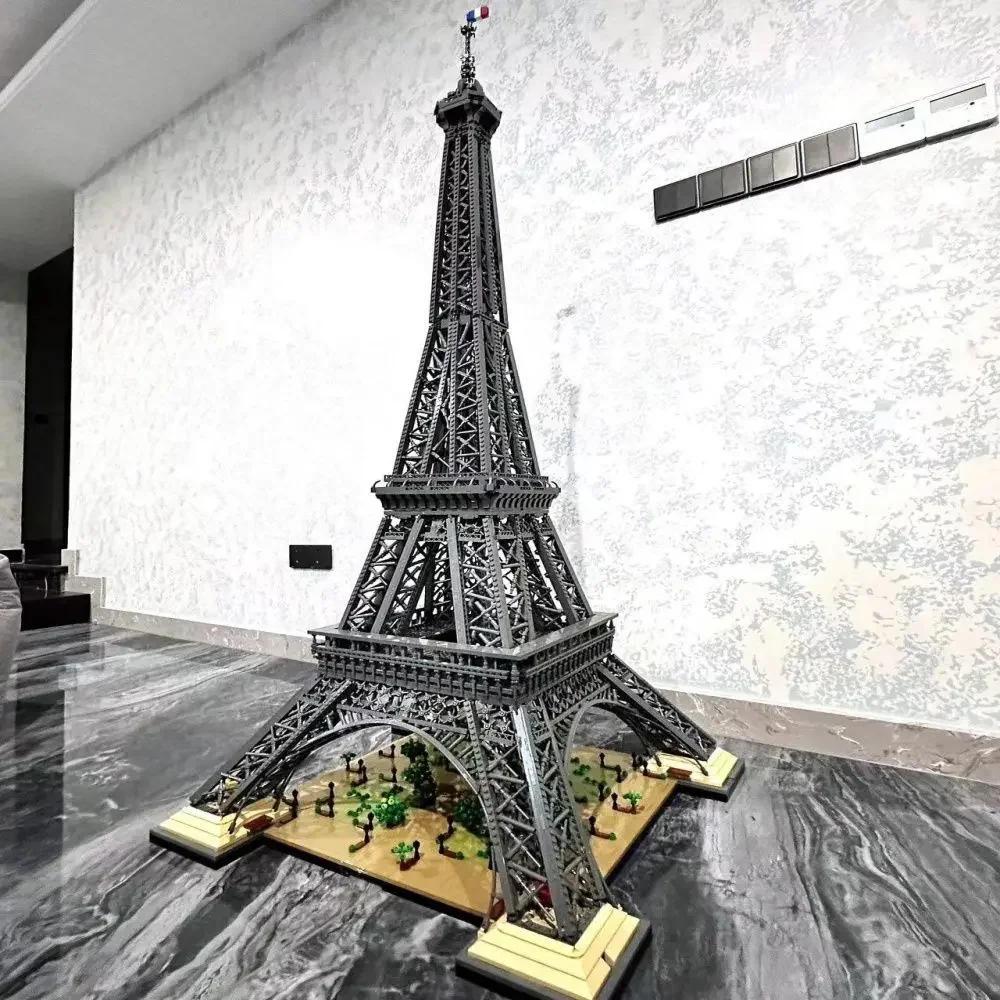 

10001 шт. Большие строительные блоки в виде Эйфелевой башни, кирпичики, подарки для детей на день рождения и Рождество, игрушка, В НАЛИЧИИ