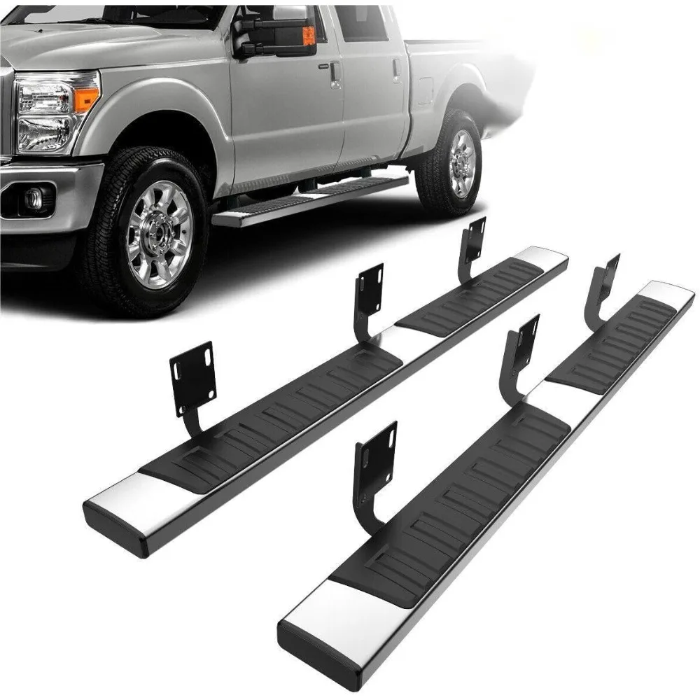 

6" Running Boards Upgrade Side Step Nerf Bars Compatible for 1999-2016 F250 F350 F450 F550 Super Duty Extended Cab