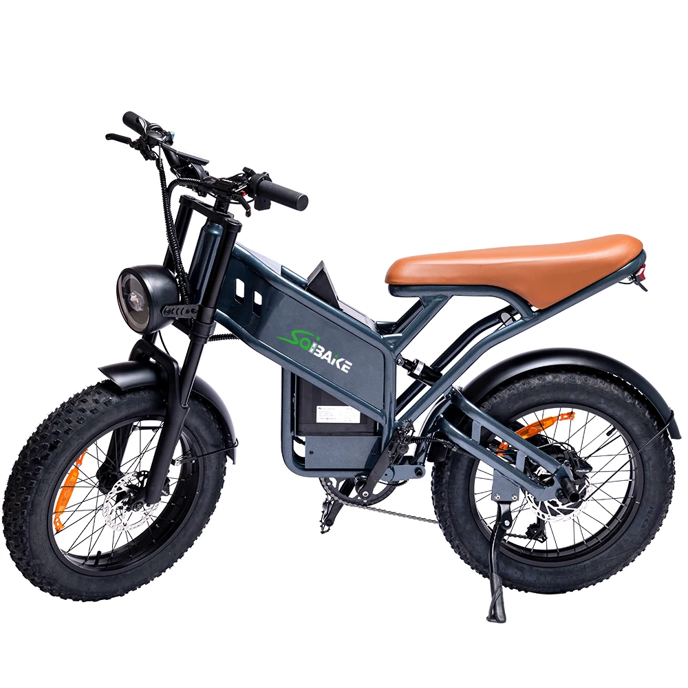 SAiBAiKE G9 Electric Bike 750W Motor Adults 48V15AH Electric Bicycle 26x4.0 Fat Tires Snow Mountain Bike MTB OFF-Road Wholesale