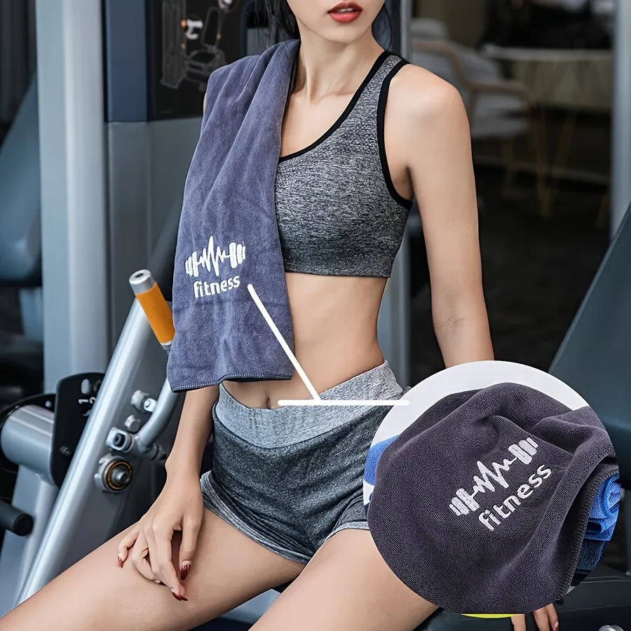 Microfiber Sports Fitness Towel Super Soft Quick Dry Sweat Absorbent Towel Multifunctional for Gym Yoga Tennis Swimming Outdoor