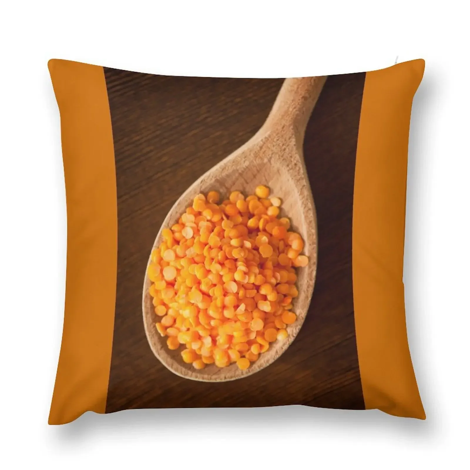 Comida saludable lentejas rojas, fundas de almohada para cama, juego de funda de cojín, funda de almohada de lujo