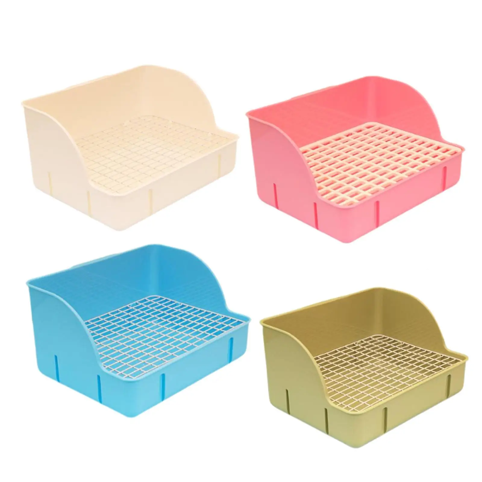 Rabbit Litter Box Anti Splashing Potty Trainer for Guinea Pigs Bunny Ferrets