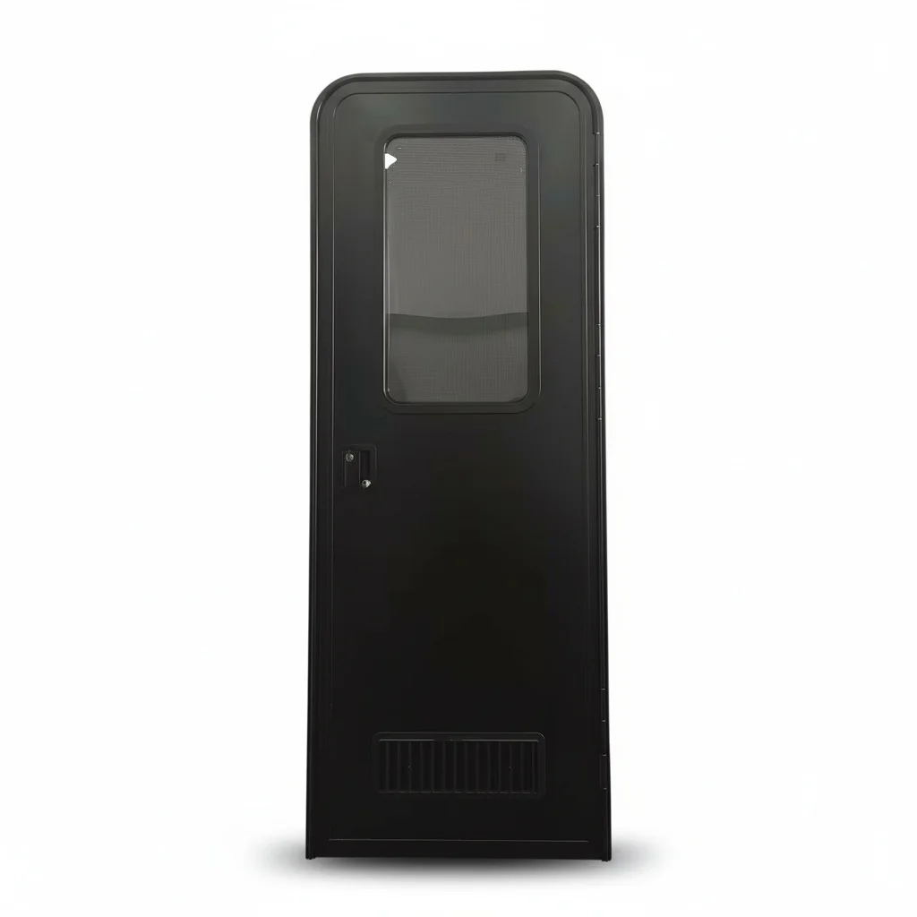 

RV Entry Door, 180x60cm Aluminum Alloy Caravan Door, Right Hinged with Stopper, for Camper, Burstner, 1976-1991 Motorhome Parts