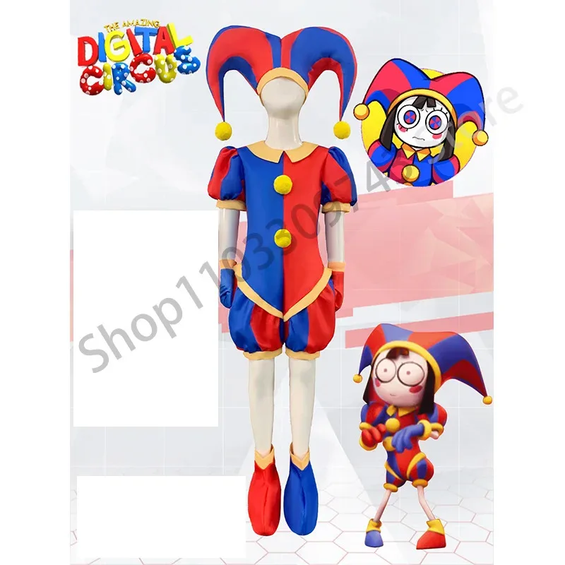 

New Magic Digital Circus cosplay romper Show Romper Pamney Clown costume novelty