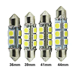 LED 페스툰 자동차 조명, 트럭 스타일링 인테리어 램프, 자동 버스 독서 전구, 36mm, 39mm, 41mm, 44mm, C3W, C5W, C10W, 12V, 24 V