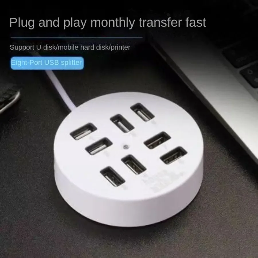 USB-HUB-Dockingstationen, 4/8-Port-Mehrfach-USB-2.0-Hub, Hochgeschwindigkeits-OTG-HUB, tragbarer USB-Splitter für Macbook, Laptops und PCs. – Detail 2