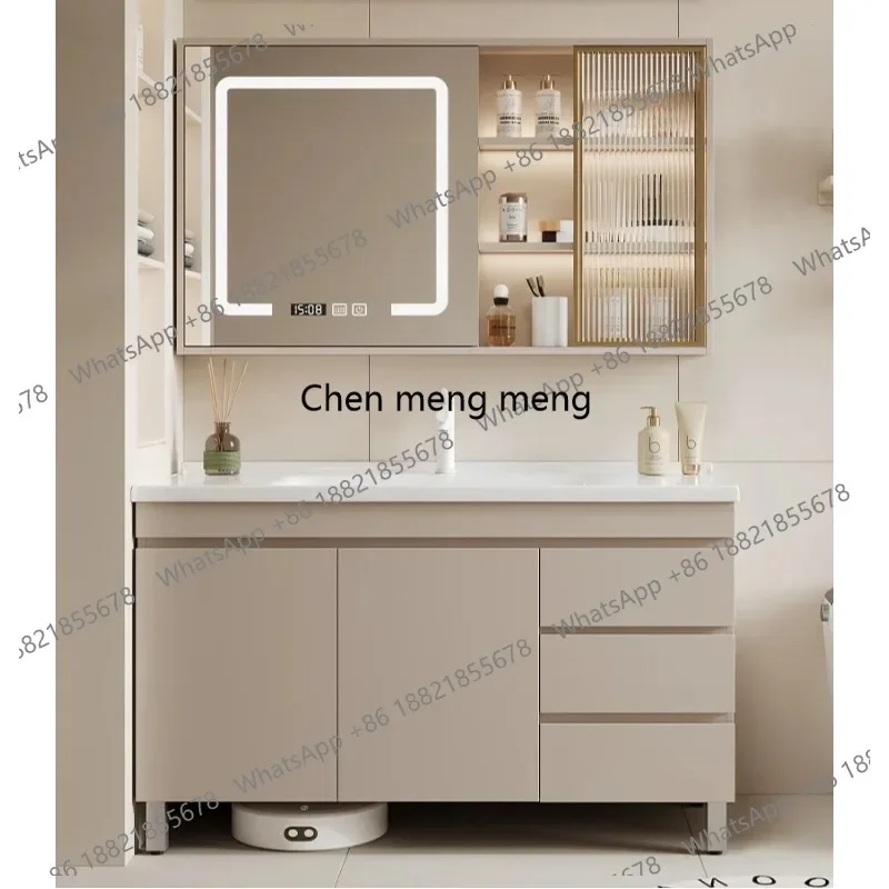 D80 Wash Hands Wash Up Bathroom Cabinets Intelligent Mirror Simple Modern Bathroom Cabinets Combination Storage Furniture Kast