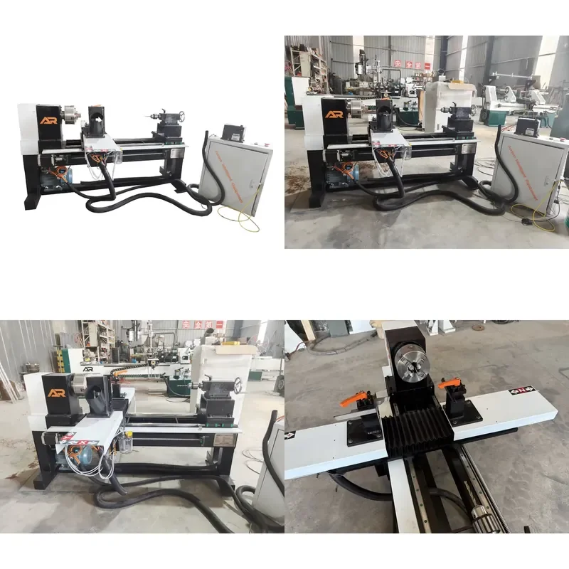High Quality Small Wood Turning Machine Mini AR16 AR26 4-axis CNC Wood Lathe Multifunctional for Wood Beads/Cups/Bowls/Vases