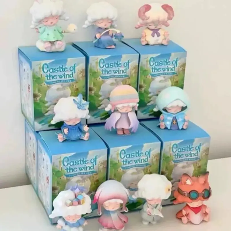 

Yumo Castel Of The Wind Series Blind Boxes Kawaii Squinting Dolls Trendy Toy Desktop Ornament Keychain Children Birthday Gifts