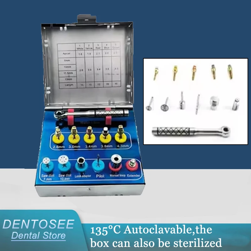 

New Dental Bone Expander Kit for Sinus Lift & Bone Expansion - Implant Surgical Instrument Set