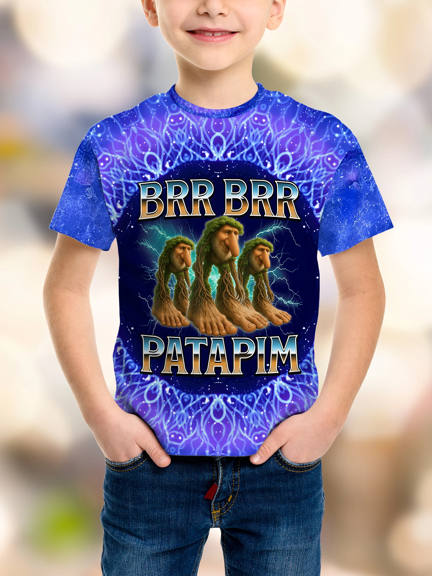 Mode Jongens T-shirt Kleding TUNG TUNG SAHUR Italiaanse Brainrot 3D Cartoon Print Man T-shirt kinderen Sport Ademende Kleding