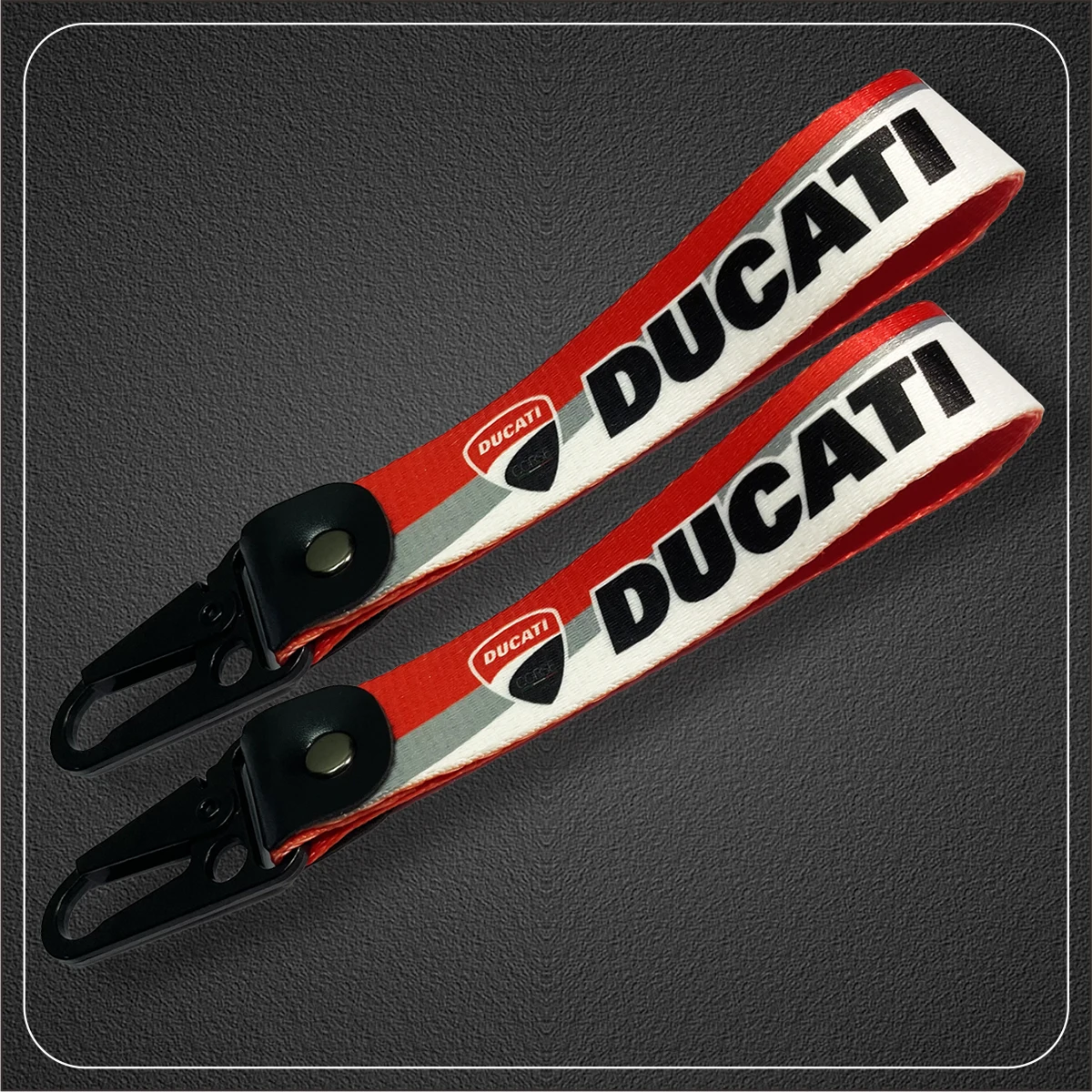 For Ducati Key Chain Ring Holder Keychains Logo