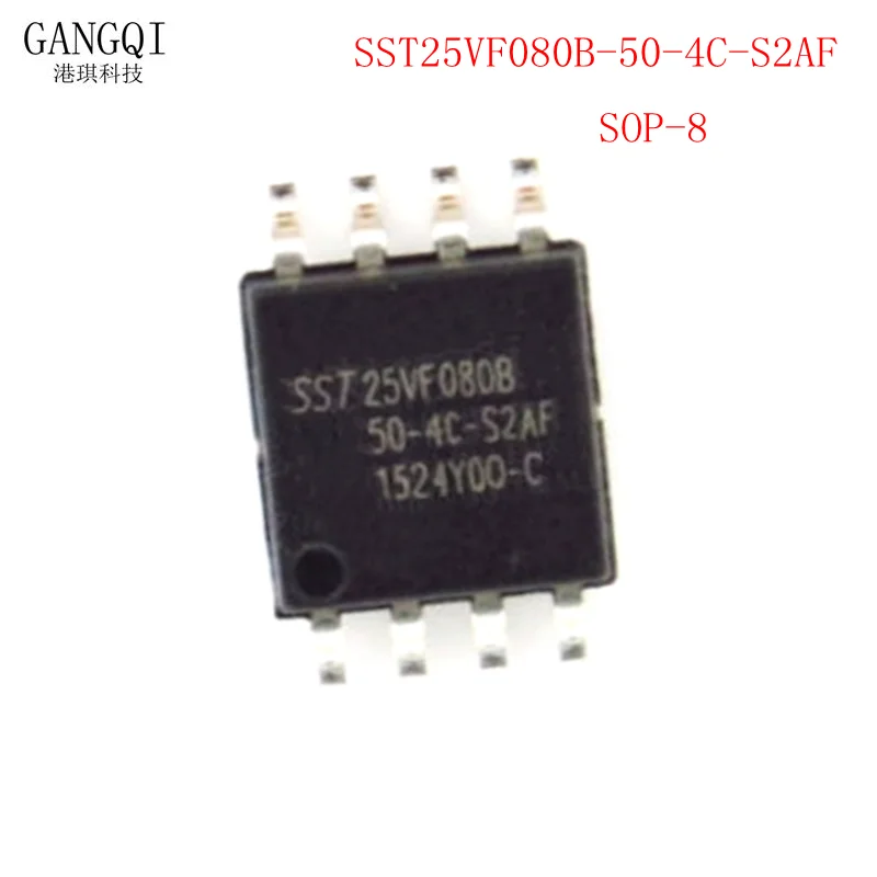 10Pcs Sst25Vf080B-5…