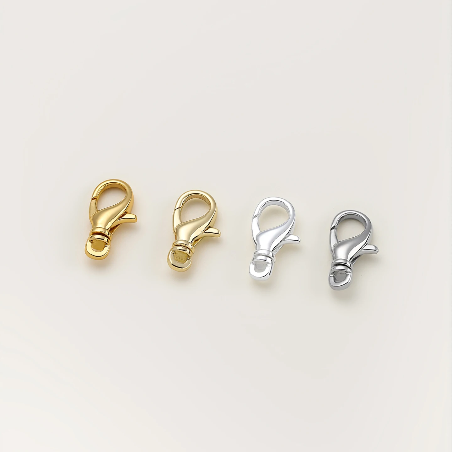 2Pcs 14/18K Gold Rotating Lobster Clasps For Bracelets Necklaces DIY Hooks Chain Closure Accessories For Jewelry Making Findings - view 4