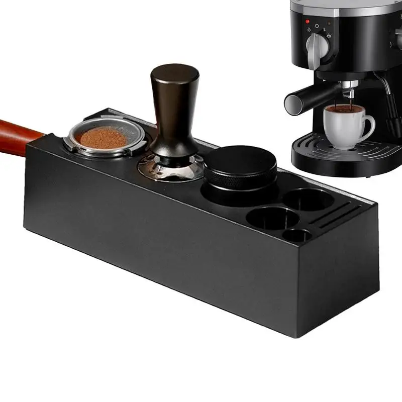 Coffee Knock Box Portafilter Holder Espresso Tamping Station Puck Screen Accessories Storage Coffee Organizer Knockbox Tools