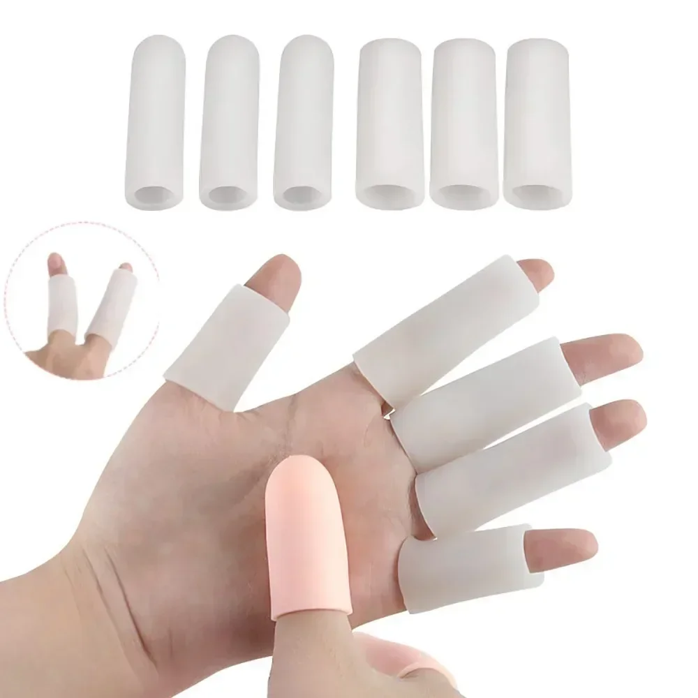 5\2pcs Silicone Finger Protector Gel Tubes Little Toe Protector Corn Pain Relief Sleeve Cover Toe Separators Foot Care Tool