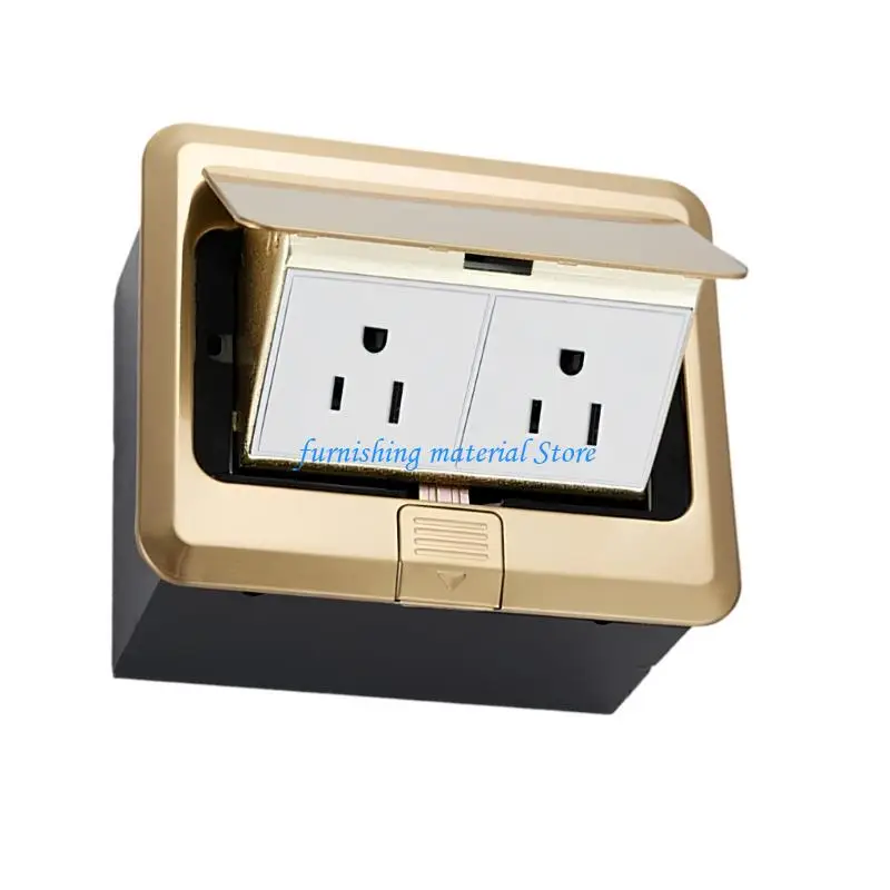 Y5GD Recessed Ground Power Plugs Easy to Carry Suitable for US Appliances