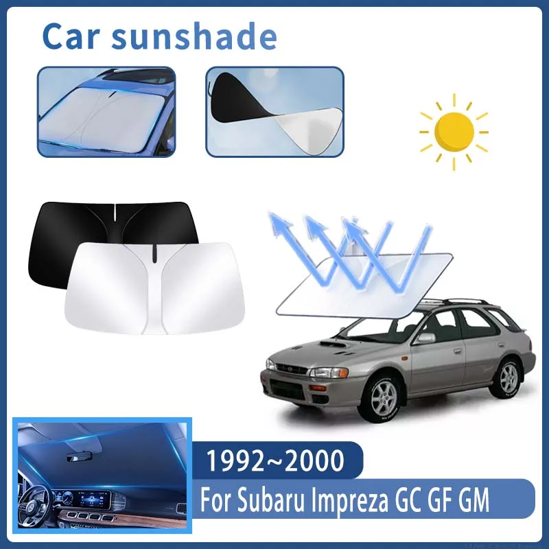 Car Sun Visor For Subaru Impreza GC GF GM 1992~2000 1998 MK1 Front Windshield Sunshade Heat Insulation Summer Auto Accessories