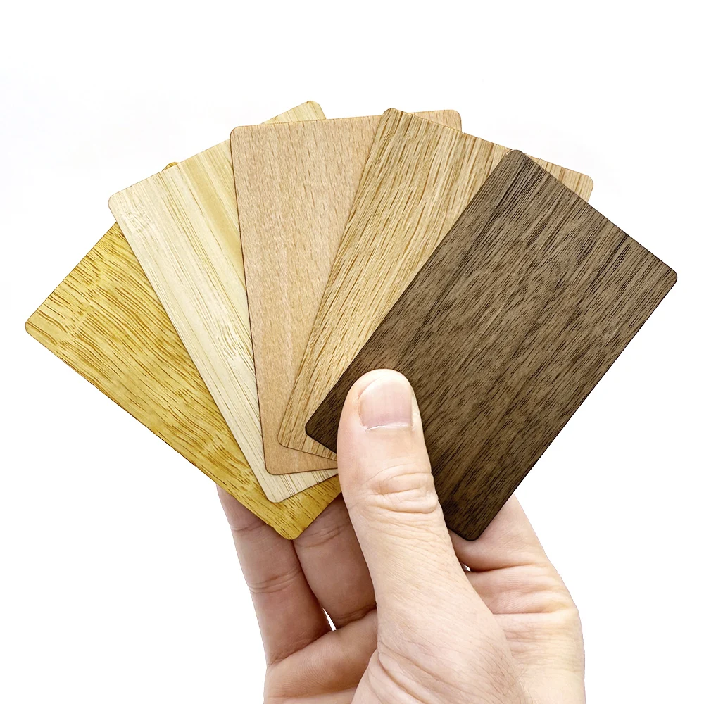 Universal NFC215 RFID Wooden Cards 13.56MHz NFC Chip Compatible with Smart Locks Hotel Gym Business Bulk Order