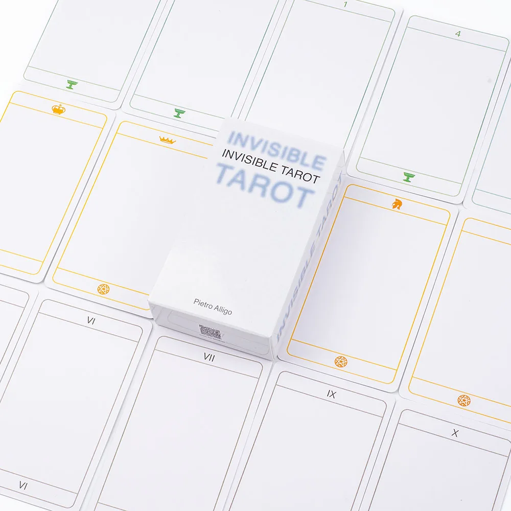Unsichtbares Tarot, 78 leere Karten, erstellen Sie Ihr eigenes Tarot-Deck, 10,3 x 6 cm, üben Sie Ihr Sehvermögen der unsichtbaren Familie auf der Party – Detail 8