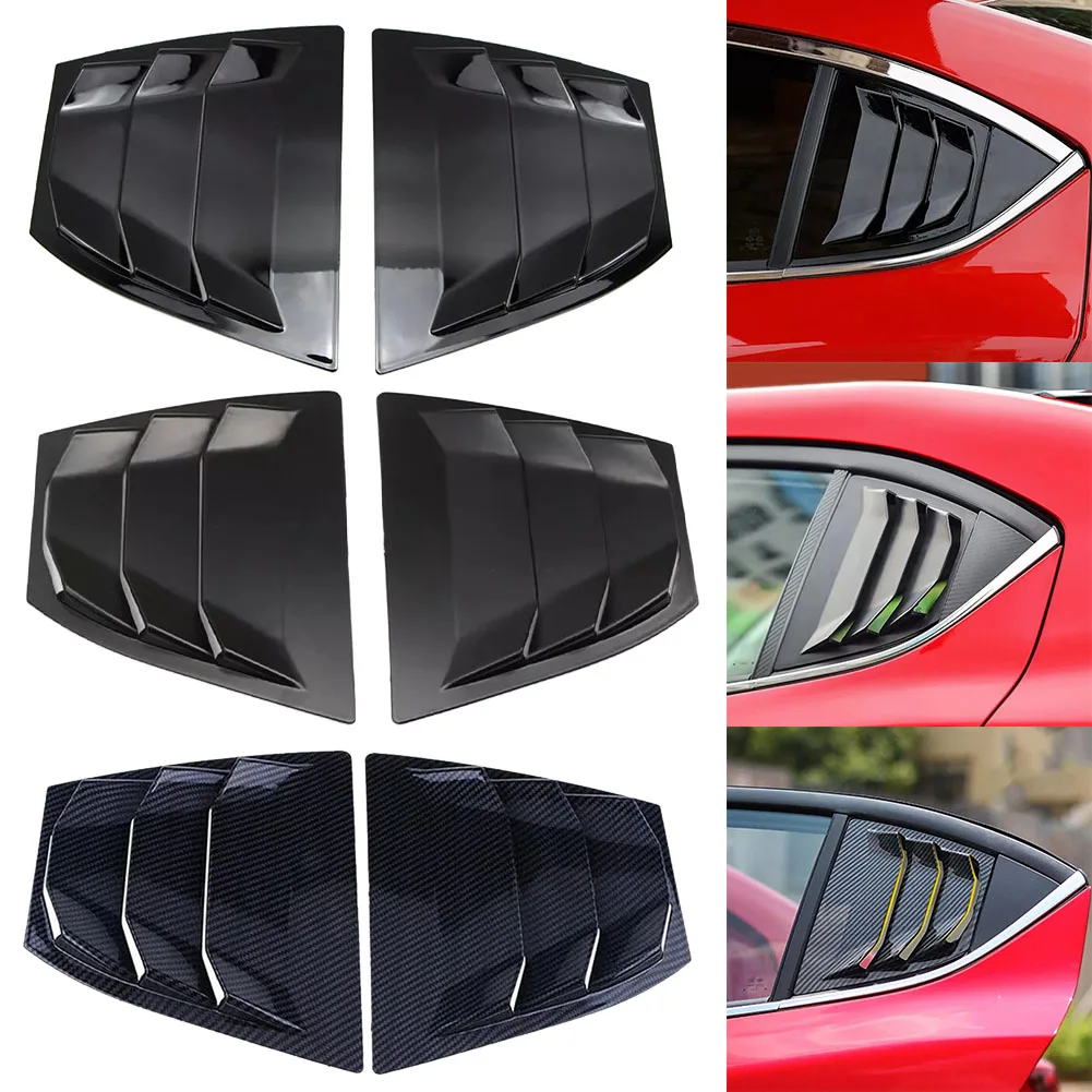 Quarter Louver Trim Car Rear Door Louver Carbon Fiber Finish Easy Installation High Reliability Car Accessories