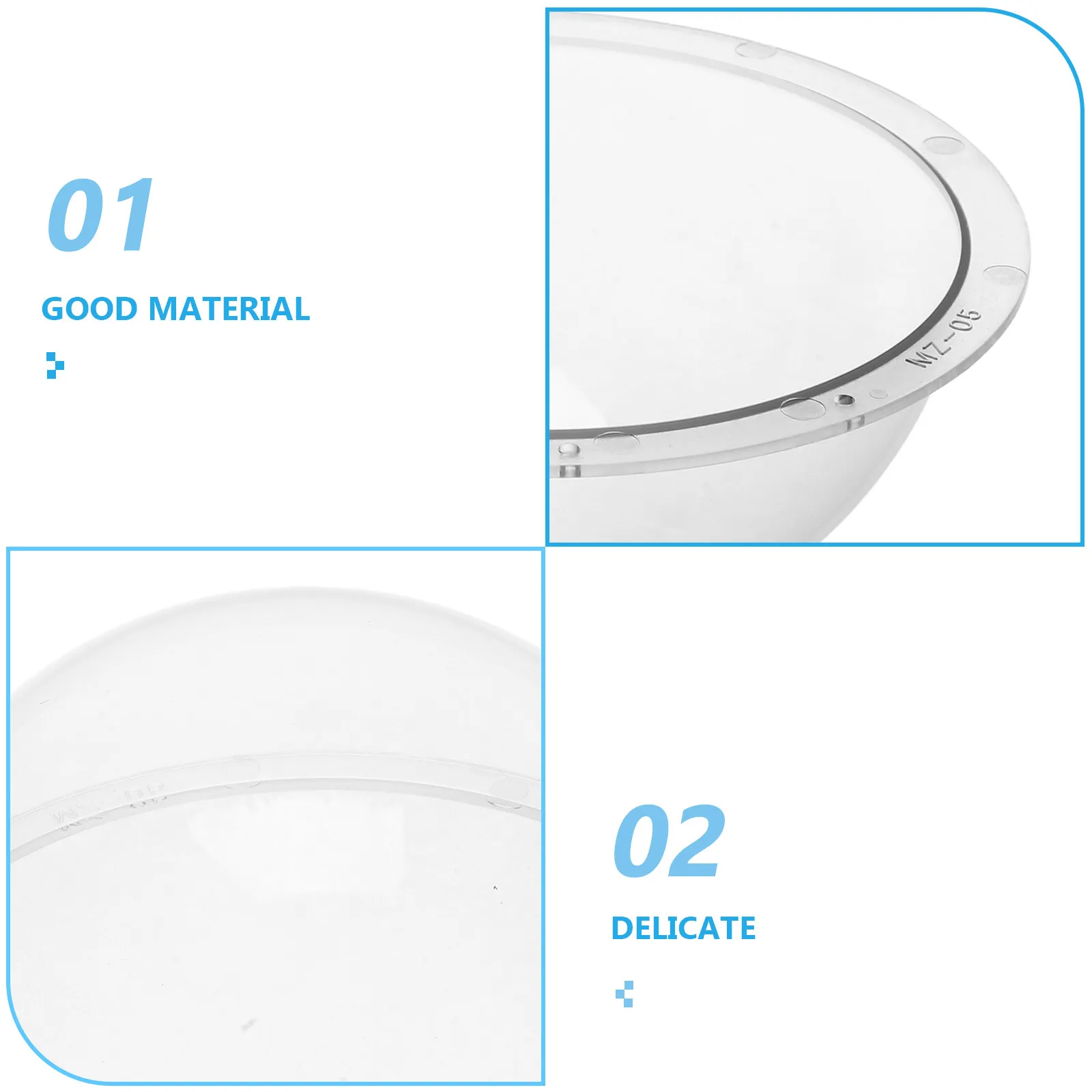147Mm Clear Acrylic Camera Dome Cover High-Durability Hemisphere Housing for Cctv Security Cameras Outdoor Indoor Anti-Glare