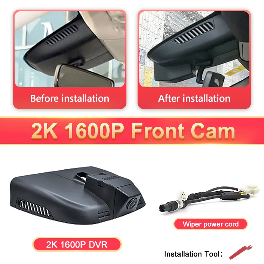 Plug-And-Play Auto Dvr 4K Wifi Dashcam Voor Mercedes Benz Vito W447 W639 Voor Mercedes Benz Vito Tourer Panel Van Mixto 2016-2020