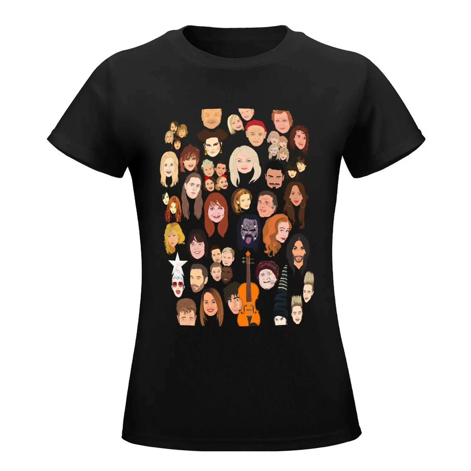 Icons of the Eurovision Song Contest T-Shirt kawaii clothes animal print t shirt Women