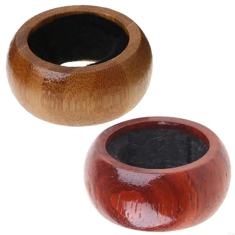 H7ED Wooden Red Wine Bottle Drip Drop Proof Stop Collar Ring Home Bar Accessories New