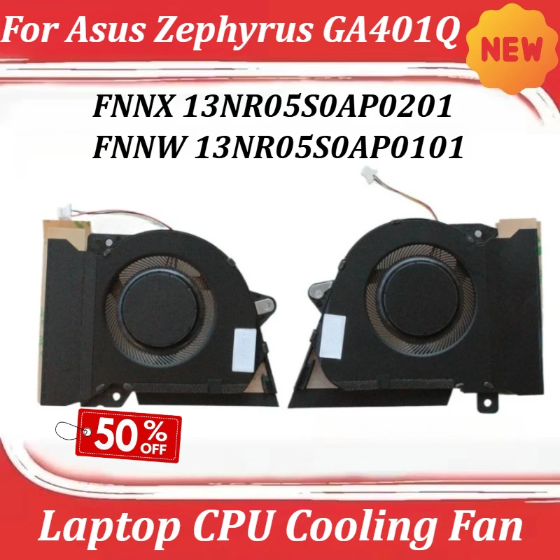 

Laptop CPU Cooling Fan For Asus Zephyrus GA401Q FNNX 13NR05S0AP0201 FNNW 13NR05S0AP0101