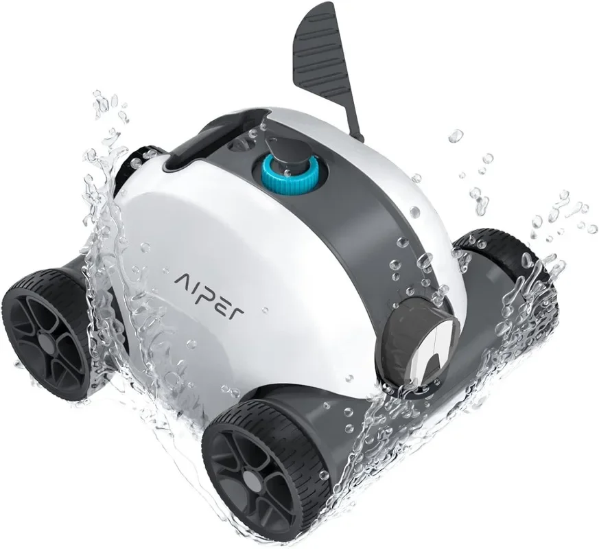 

AIPER Cordless Robotic Pool Cleaner, Pool Vacuum w/ Dual-Drive Motors, Self-Parking Technology, 90 Mins Cleaning up to 861 sq.ft