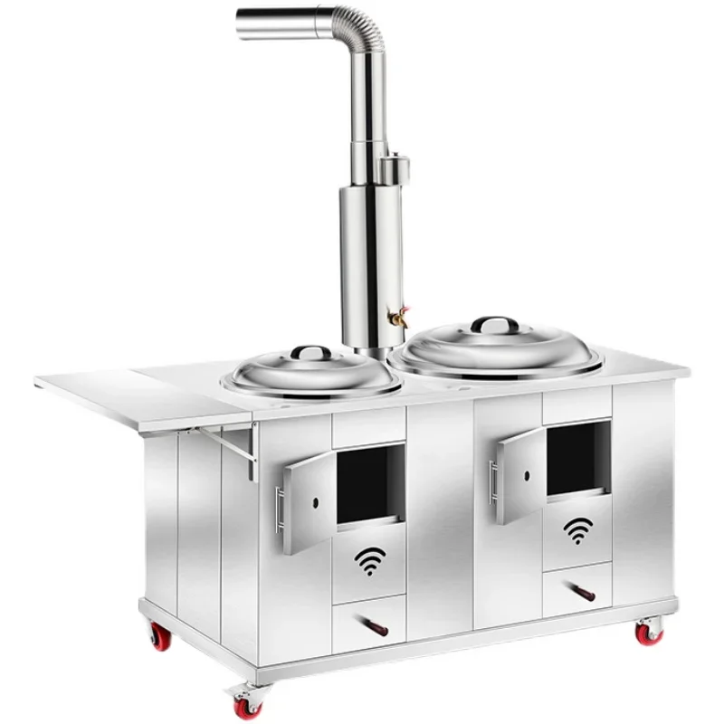 

Cooking Stoves Mini Velo Patio Heaters Heating Rural Smoke Pipes Firewood Barbecue Grill with Ovens Garden Poêle Chauffage FYPH