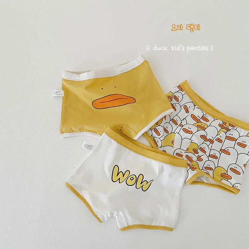 3Pcs Pack Girl Boy Underwear Cartoon Kids Children Underwear