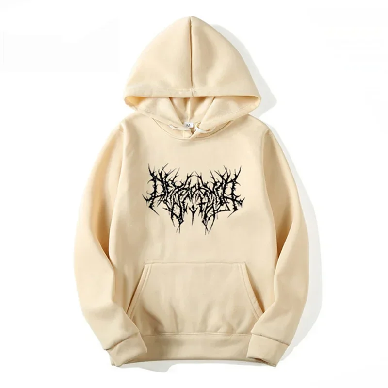 Spring And Autumn Gothic Hoodie Long-sleeved Original Sweatshirt Unisegate New Fashion Trend Hip-hop Retro Punk Style Sweatshirt