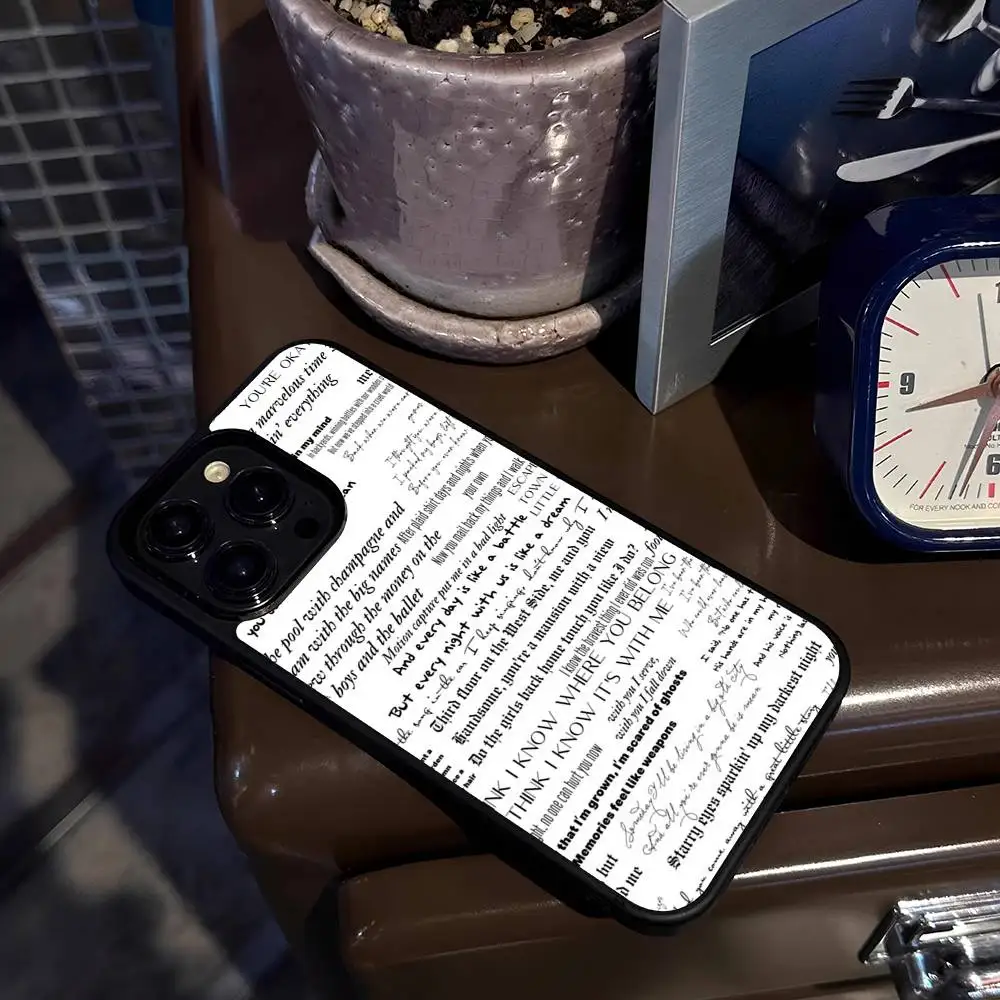 1 قطعة Eras Lyrics جراب هاتف Magsafe آيفون 17 16 15 14 13 12 Pro Max Plus Air هارد شل غطاء كامل سيليكون مضاد للسقوط