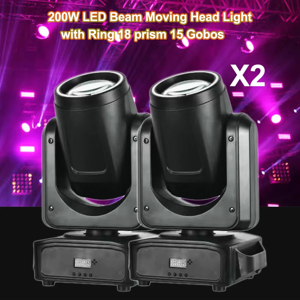 

Светодиодный луч 200 Вт с подвижной головкой и кольцом, 6 + 12 призм, 15 узоров, DMX512, свет с эффектом радуги для DJ, диско-шоу, вечеринки, свадьбы