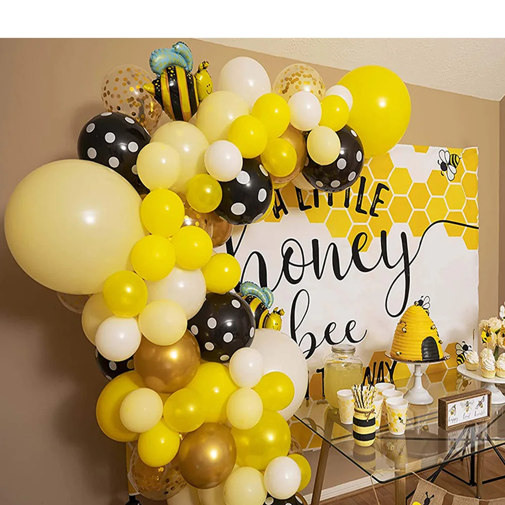 Bee Theme Party Balloon Set Irregular Balloon Chain Children's Birthday Decoration Arrangement Latex Balloon Supplies