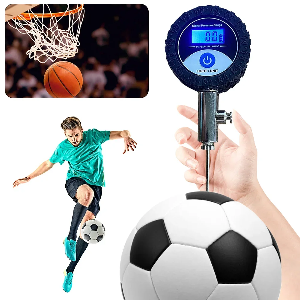 

Портативный манометр для футбольного мяча 11x4 см, воздушные часы, волейбольные баскетбольные барометры, манометр, футбольный манометр