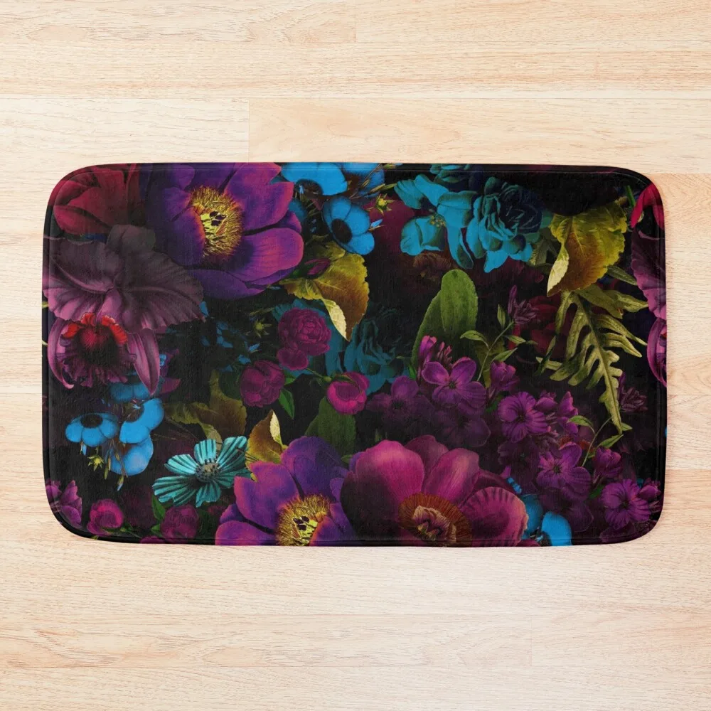 

Mystical night III Botanical Night Garden Nightgarden Bath Mat Rooms Rugs Baths Mat