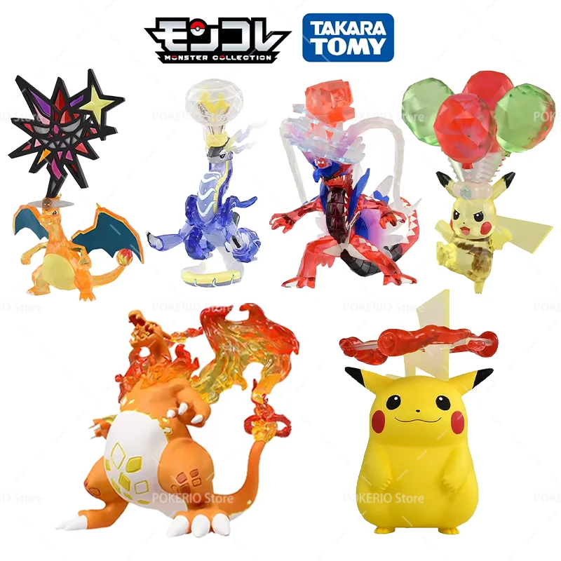 Новые оригинальные фигурки покемонов Terastal Ceruledge Armarouge Koraidon Miraidon Scarlet & Violet Crystal форма Коллекционная модель игрушки
